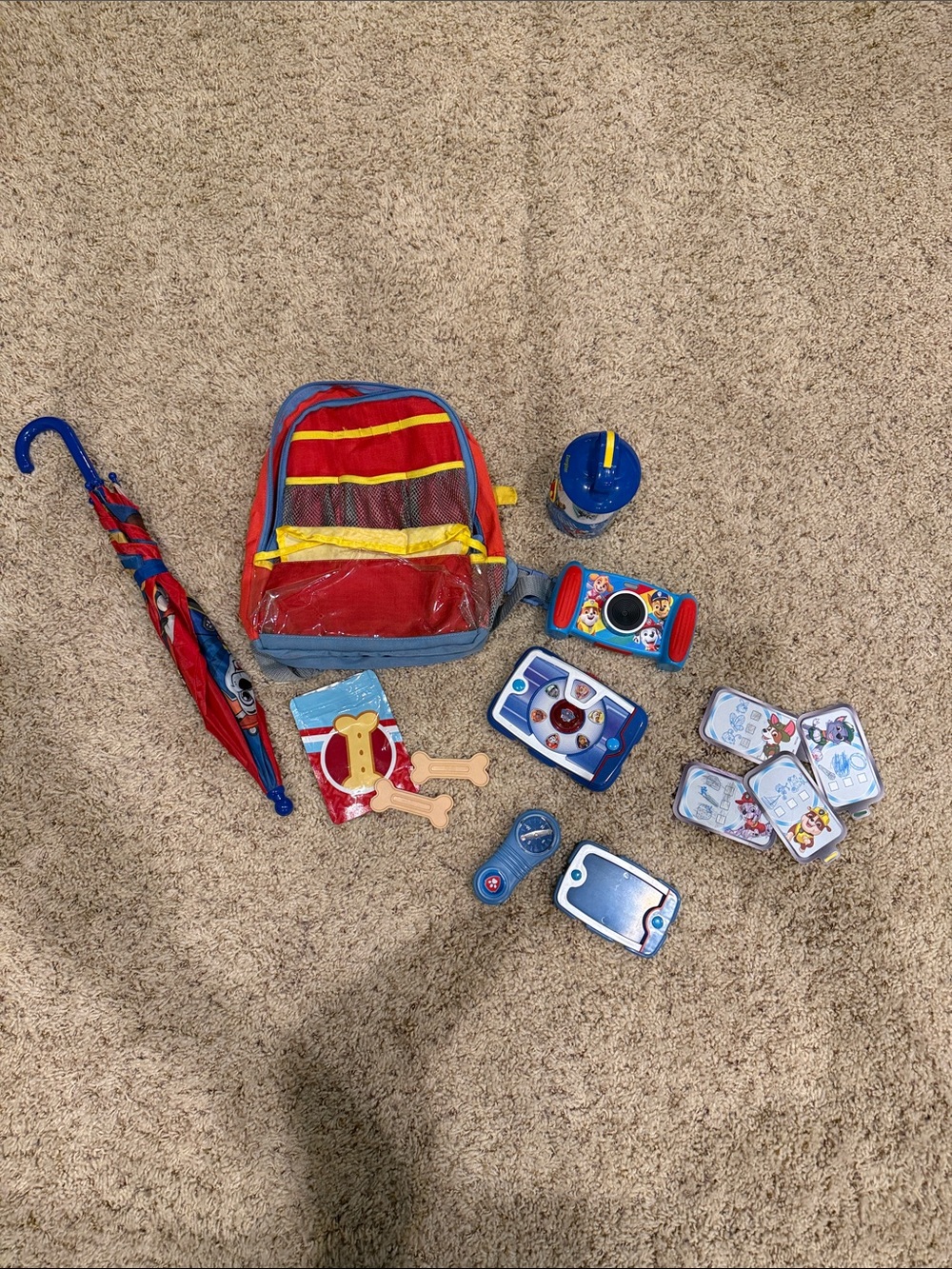 Paw Patrol Kids' Blue and Red Backpack Adventure Play Set